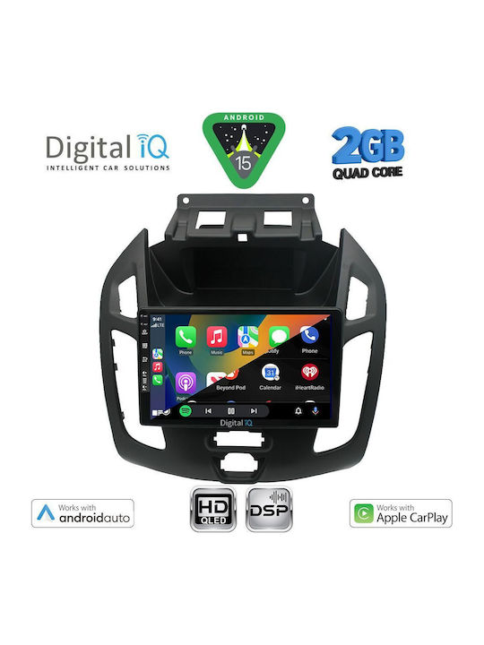 Digital IQ Car Audio System for Ford Transit Connect 2013-2018 (Bluetooth/USB/WiFi/GPS/Apple-Carplay/Android-Auto) with Touch Screen 9"