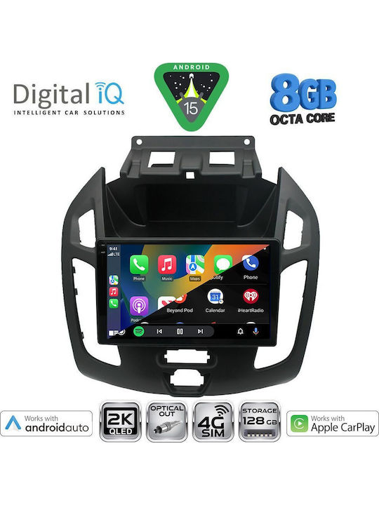 Digital IQ Car Audio System for Ford Transit Connect 2013-2018 (Bluetooth/USB/WiFi/GPS/Apple-Carplay/Android-Auto) with Touch Screen 9"