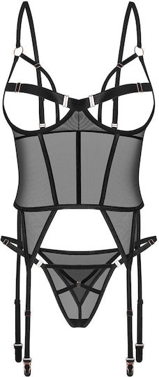 Euridia Corset Sexy Negru