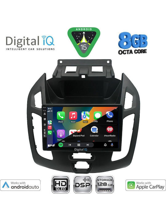 Digital IQ Car Audio System for Ford Transit Connect 2013-2018 (Bluetooth/USB/AUX/WiFi/GPS/Apple-Carplay/Android-Auto) with Touch Screen 9"