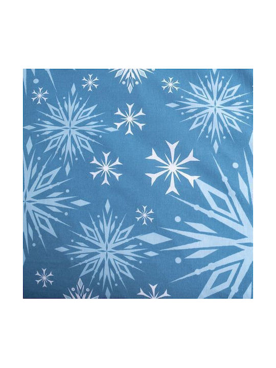 Halantex Set Kids Duvet Cover Single with Pillowcase Cotton White Snowflake 140x200cm
