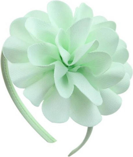 Hair Headband Satin Flowers Various Colors Dahlia