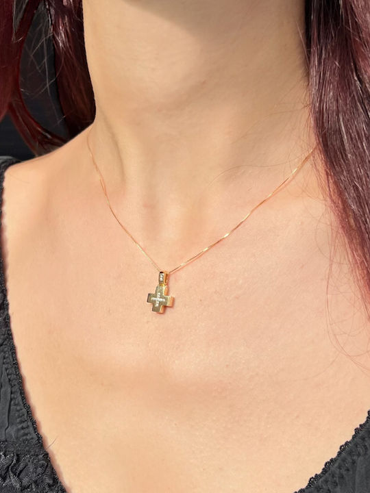 Xryseio Women's Gold Cross 18K