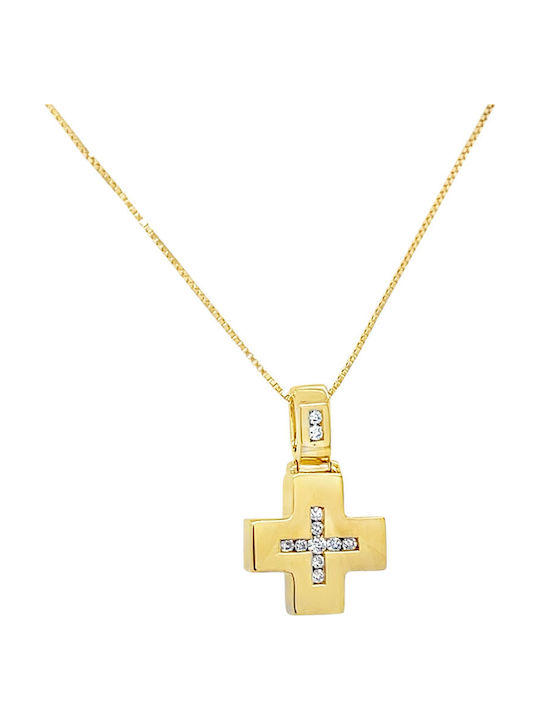 Xryseio Women's Gold Cross 18K