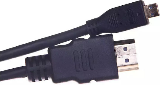 DeLock HDMI 1.4 High Speed 1080p 120Hz Cable HDMI male - micro HDMI male 3m Μαύρο
