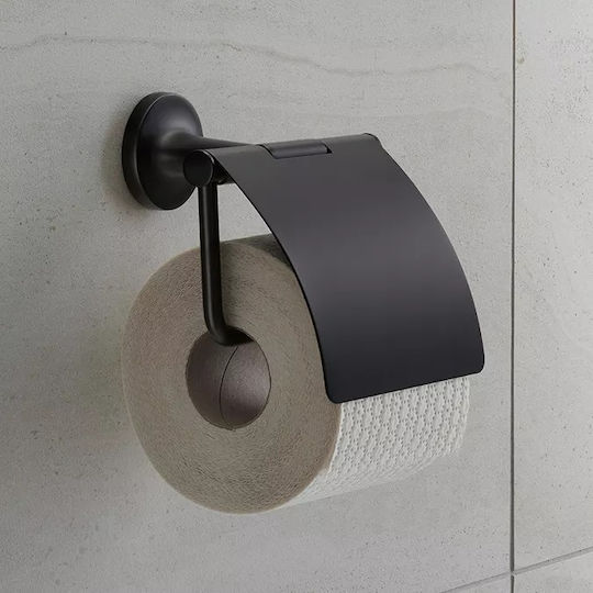 Duravit Επιτοίχια Χαρτοθήκη Μαύρη