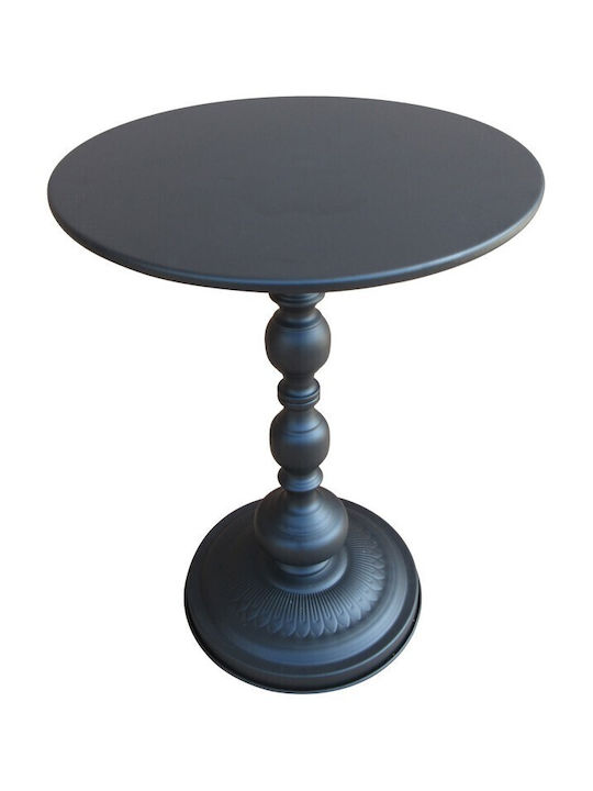 Rund Beistelltisch Anesor Metall Black Shade B40xT40xH52cm