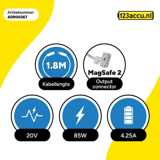 WS Xtreme Power Laptop Charger 85W 20V 4.25A for Apple