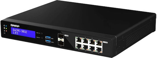 QNap QuCPE-3032-C3558R-8G Managed Switch με 8 Θύρες Gigabit (1Gbps) Ethernet και 2 SFP Θύρες