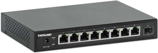 Intellinet 562096 L2 Switch mit 8 Ports Ethernet und 1 SFP Port
