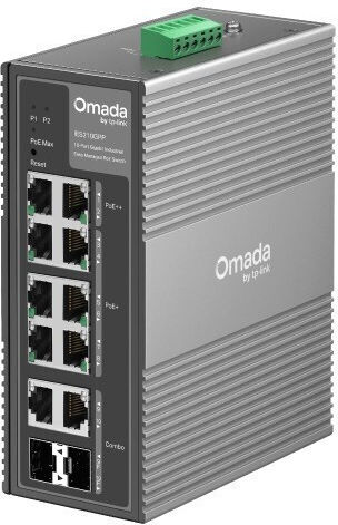 TP-LINK IES210GPP Gestionat L2 PoE++ Switch cu 8 Porturi Gigabit (1Gbps) Ethernet și 2 Porturi SFP