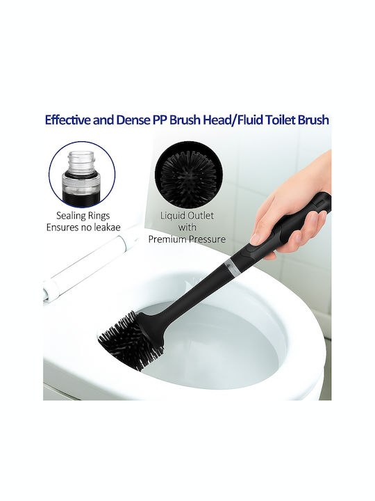 Ceramic Toilet Brush Black