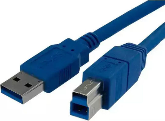 Akyga USB 3.0 Кабел USB-A мъжки - USB-B мъжки Син 1.8м AK-USB-09