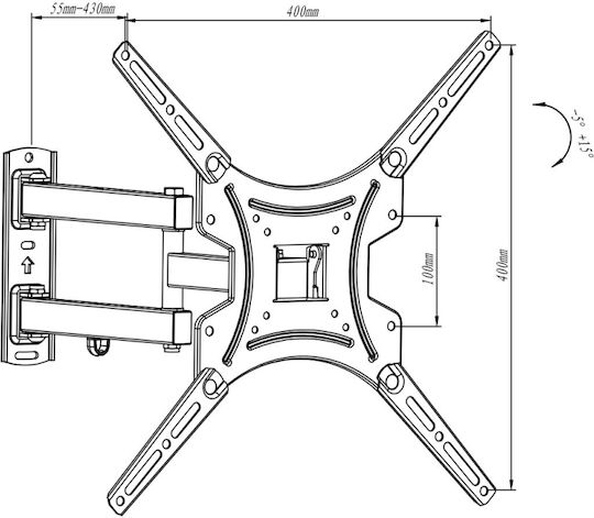 Art ACV-27 Wall TV Mount with Arm