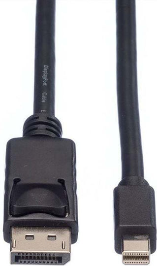 Roline Cable DisplayPort male - mini DisplayPort male 1.5m Μαύρο (11.04.5638)