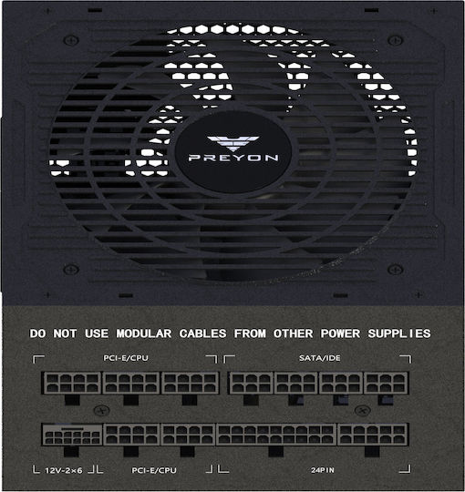 Preyon Nest Meshy+ Gaming Midi Tower Computer Case with Side Window and RGB Lighting Black