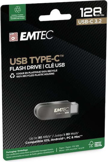 Emtec 128GB USB 3.2 Stick Schwarz
