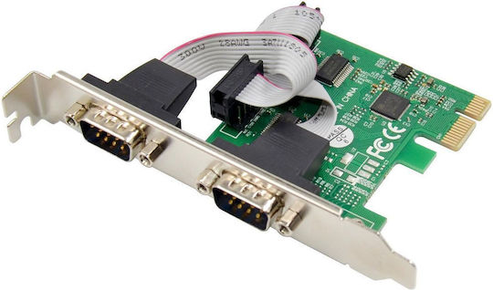 Microconnect Κάρτα PCIe σε θύρα DB25 Parallel / RS232 25-Pin
