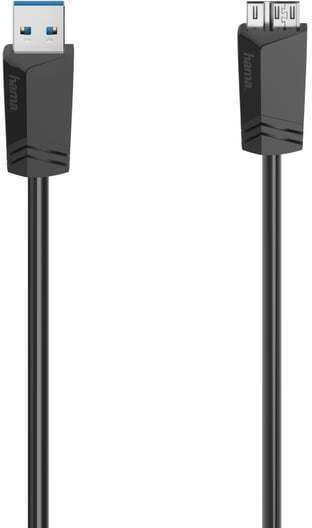 HAMA Regular USB 3.0 spre micro USB Cablu Negru 1.5m (00200627) 1buc