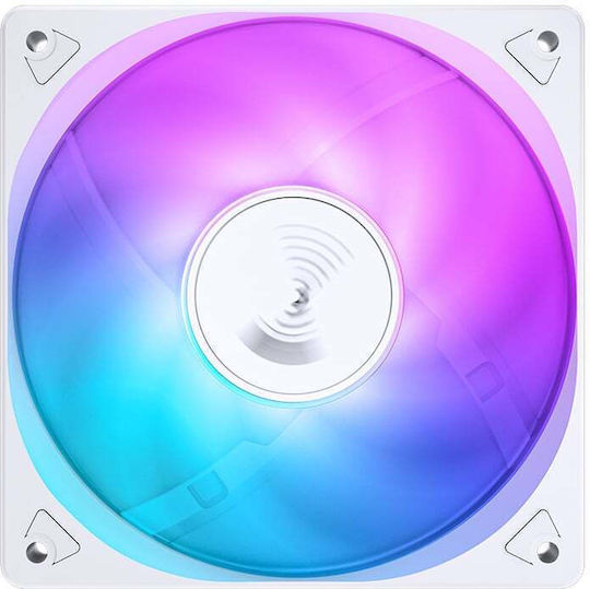 Jonsbo SL-120CW Case Fan 120mm (1500rpm) With RGB Lighting And 3-Pin Connection White