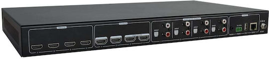 Comutator Matrice Vivolink Hdmi 2.0 4x4 cu Control GUI Rs232