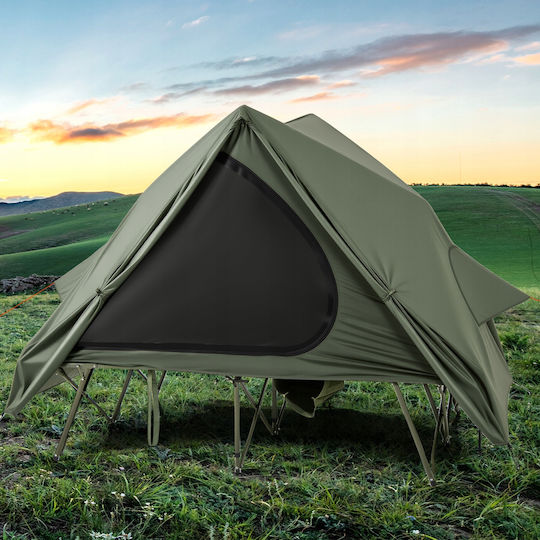 Costway Camping Tent Green for 2 People 204x128x105cm