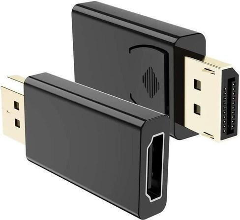 PremiumCord Μετατροπέας DisplayPort / HDMI male σε DisplayPort / HDMI female 1τμχ