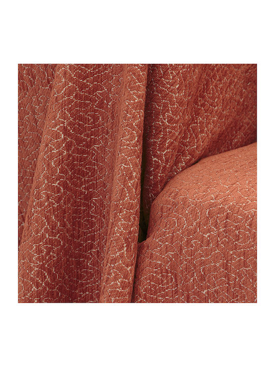 Lino Home Boxi Ριχτάρι Πολυθρόνας Chenille 180x180εκ. Κεραμιδί 3000004513