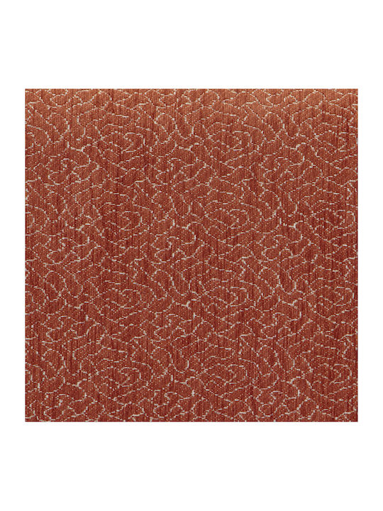 Lino Home Boxi Ριχτάρι Πολυθρόνας Chenille 180x180εκ. Κεραμιδί 3000004513
