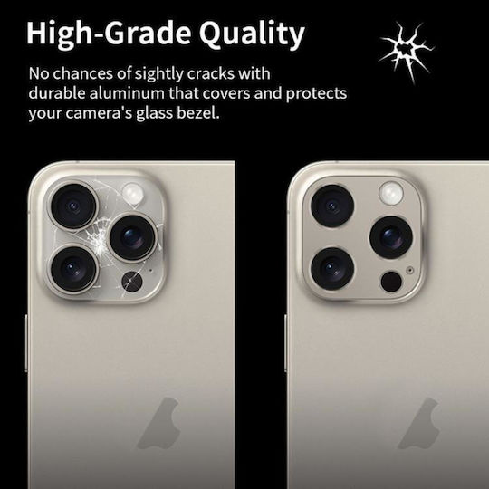 Camera Lens Protector Titanium Alloy iPhone 14 14 Plus Black