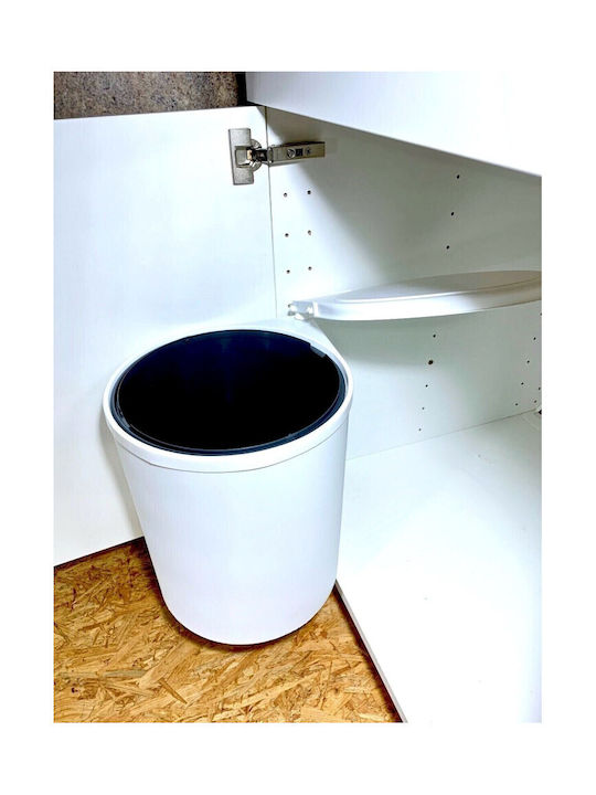Wesco Waste Bin Waste Plastic White 13lt 1pcs