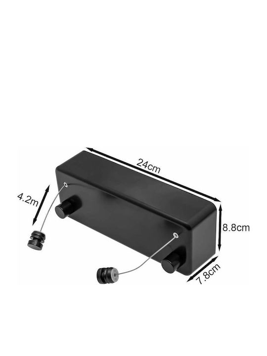 Plastic Folding Wall Mounted Balcony Railings with Hanging Length 4.2m