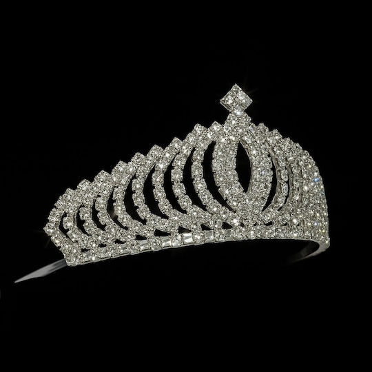 Ersatz Silber Kinder-Teenager Tiara mit Starry Kristallen