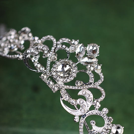 Impressive Wedding Tiara Gold Rose Gold or Silver Simone