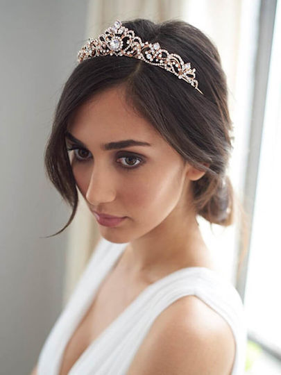 Impressive Wedding Tiara Gold Rose Gold or Silver Simone