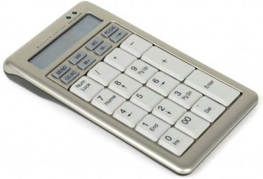 Bakker Elkhuizen S-Board 840 design Αριθμητικό Πληκτρολόγιο Ασημί