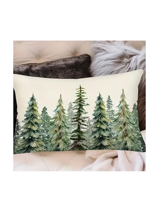 By Queen Limited Festive Edition Μαξιλαροθήκη Winter Forest Serenity 50x30εκ