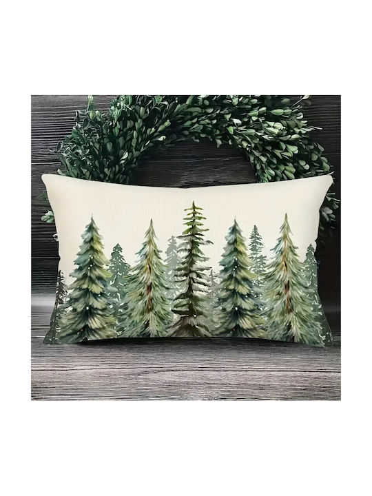 By Queen Limited Festive Edition Μαξιλαροθήκη Winter Forest Serenity 50x30εκ