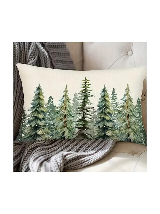 By Queen Limited Festive Edition Μαξιλαροθήκη Winter Forest Serenity 50x30εκ