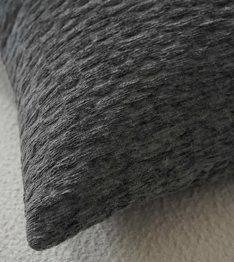 Gofis Home Decorative Pillow Case Ondine Velvet Pearl Gray 184/14 40x60cm