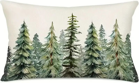 By Queen Limited Festive Edition Μαξιλαροθήκη Winter Forest Serenity 50x30εκ