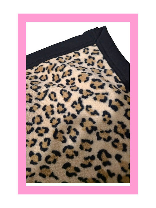 Harmony Pătură Leopard Fleece Dublă 210x160 cm Leopard
