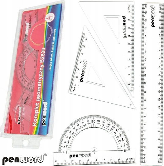 Penword Σετ 4 Γεωμετρικά Όργανα