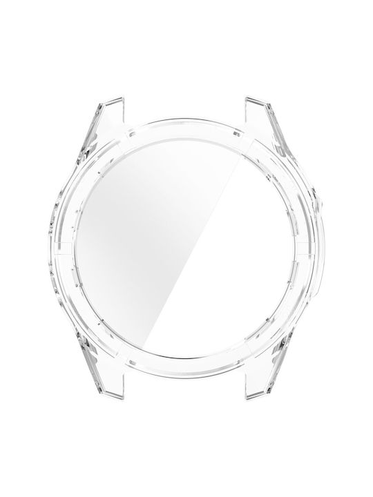 Пластмасов Калъф със Стъкло в Прозрачен цвят за Garmin Fenix 8 Solar (51mm)