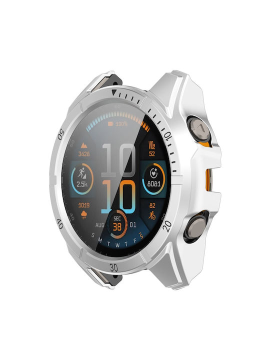 Plastic Case with Glass Silver/Black for Garmin Fenix 8 AMOLED (51mm)