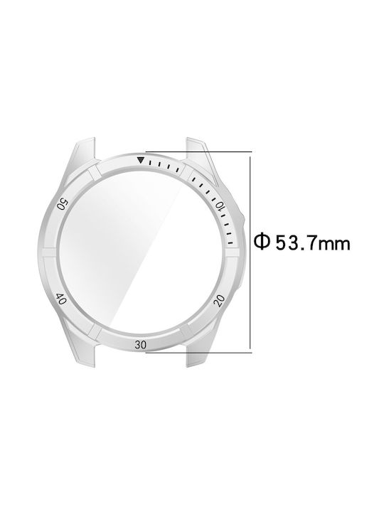 Пластмасов Калъф със Стъкло в Прозрачен цвят за Garmin Fenix 8 Solar (51mm)