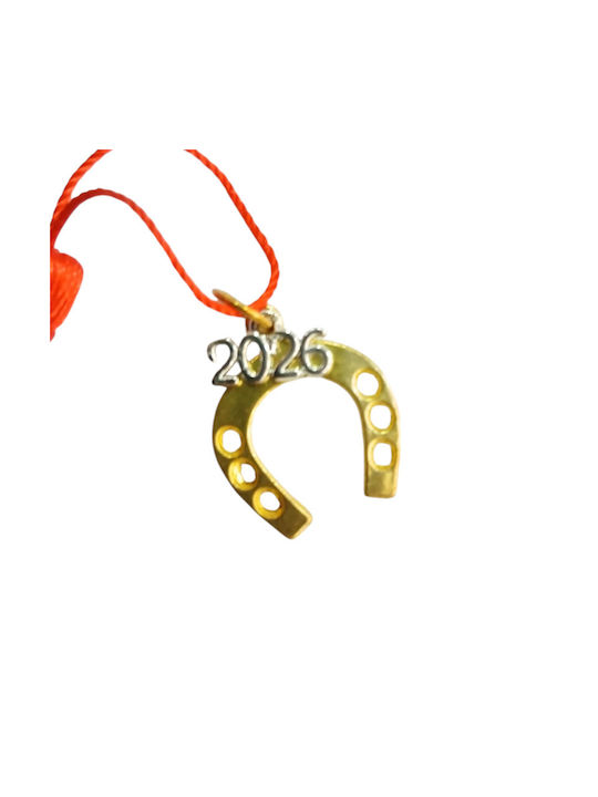 Kalliopi Silver Handmade Tabletop Lucky Charm Horseshoe Gold 2026 2x3cm 1pcs