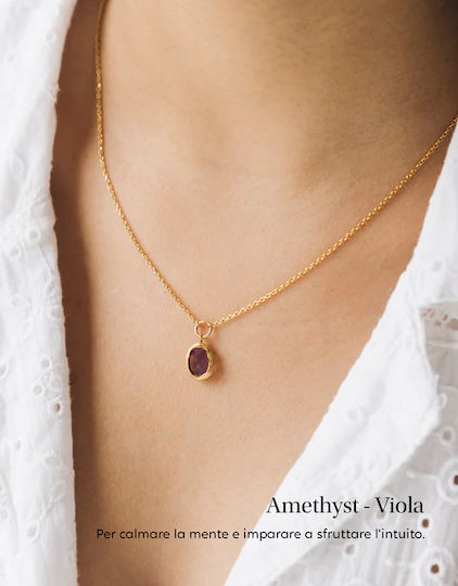 My Jolie Candle Power Stones Gold Necklace Κερί Κόσμημα Κολιέ Έκπληξη Amethyste My Jolie Candle Power Stones Gold Necklace Κερί Κόσμημα Κολιέ Έκπληξη Amethyste