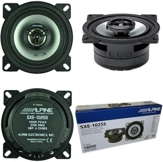 Alpine Комплект Автомобилни Високоговорители 4" с 25W RMS (2 път)
