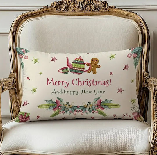 By Queen Limited Festive Edition Калъфка за Възглавница Джинджифилов Меденки 50×30 см